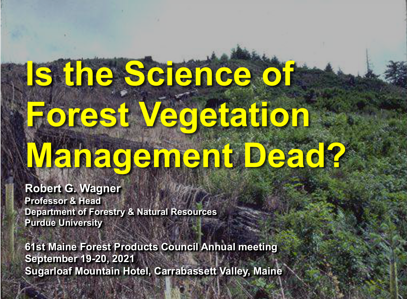 Science of forest vegetation
