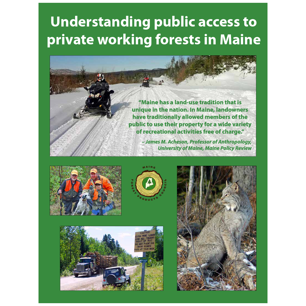 Understanding public access to private working forests in Maine