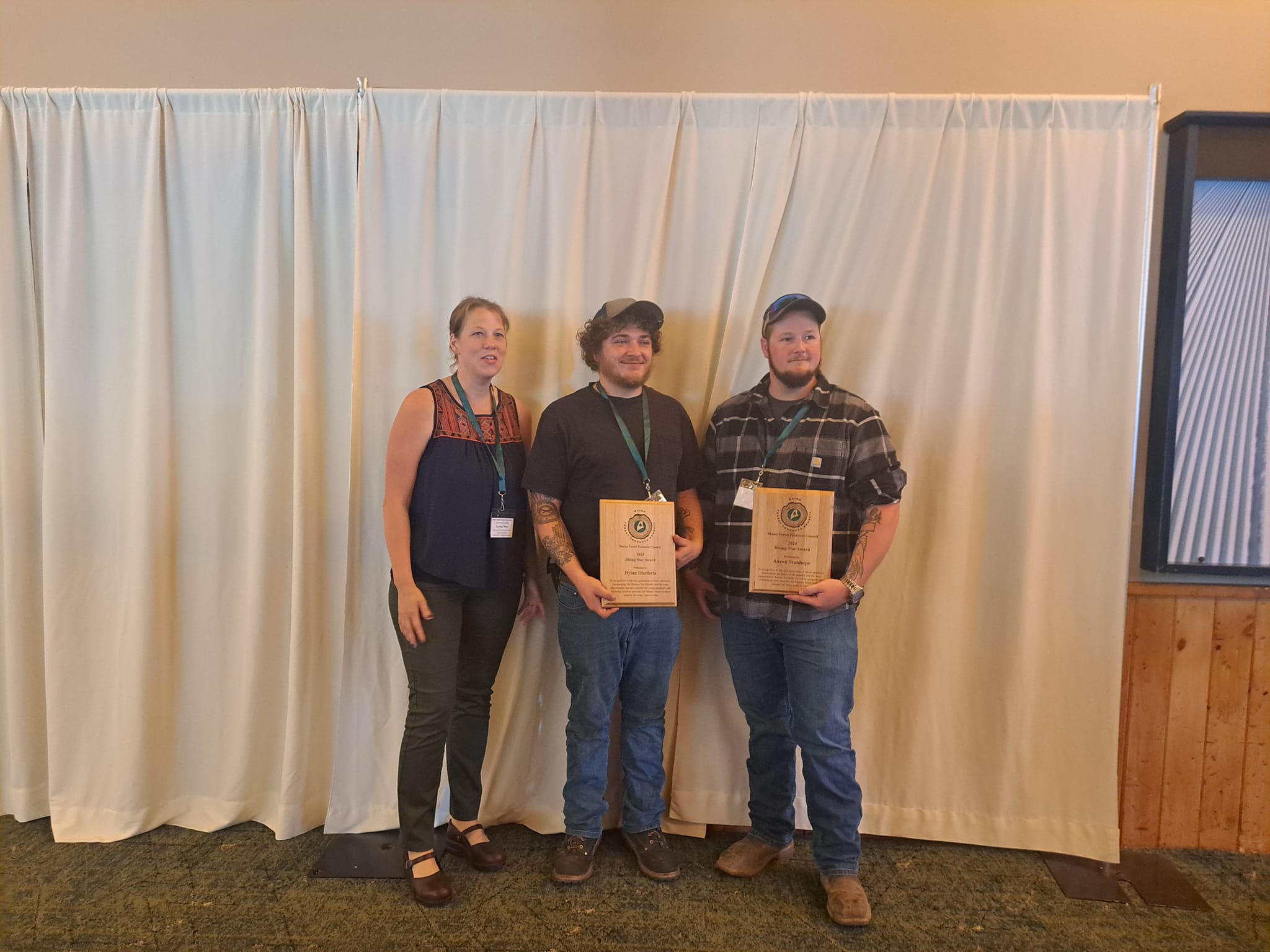 Rising Star Award - Dylan Ouellette and Aaron Stanhope of A&A Brochu Logging